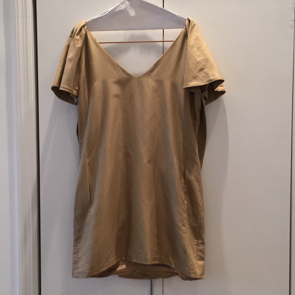 Paul & Joe Poof Sleeve Low Back Mini Dress